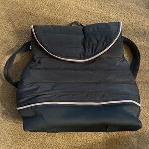 Stella & Dot Black Crush It Quilted Backpack